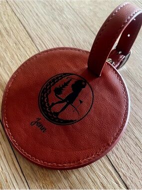 Golf Leather Tee-Holder/Personalized “Jenn”